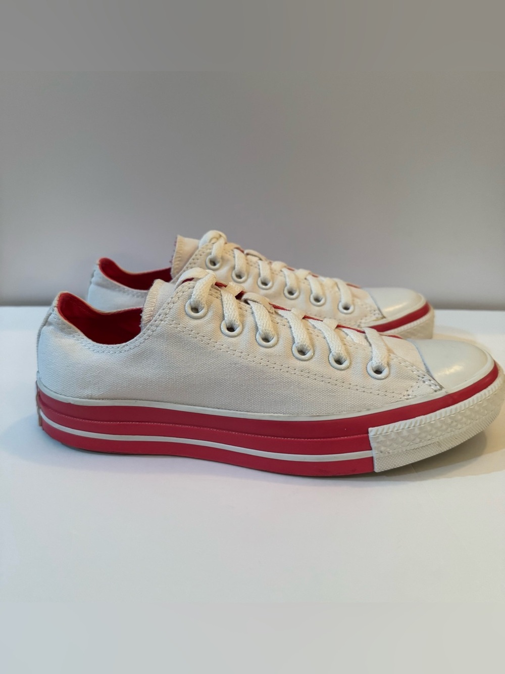 Converse Chuck Taylor All Star Double Tongue Low-Top Sneakers W8 M6 - Picture 3 of 11